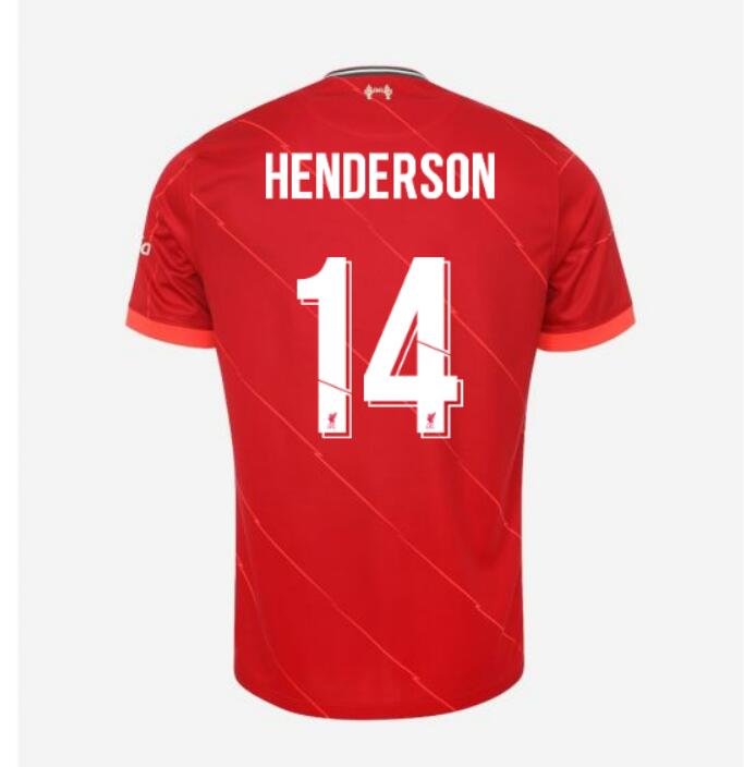 2021/22 Liverpool Cup Home Kit Soccer Jersey with HENDERSON 14 printing